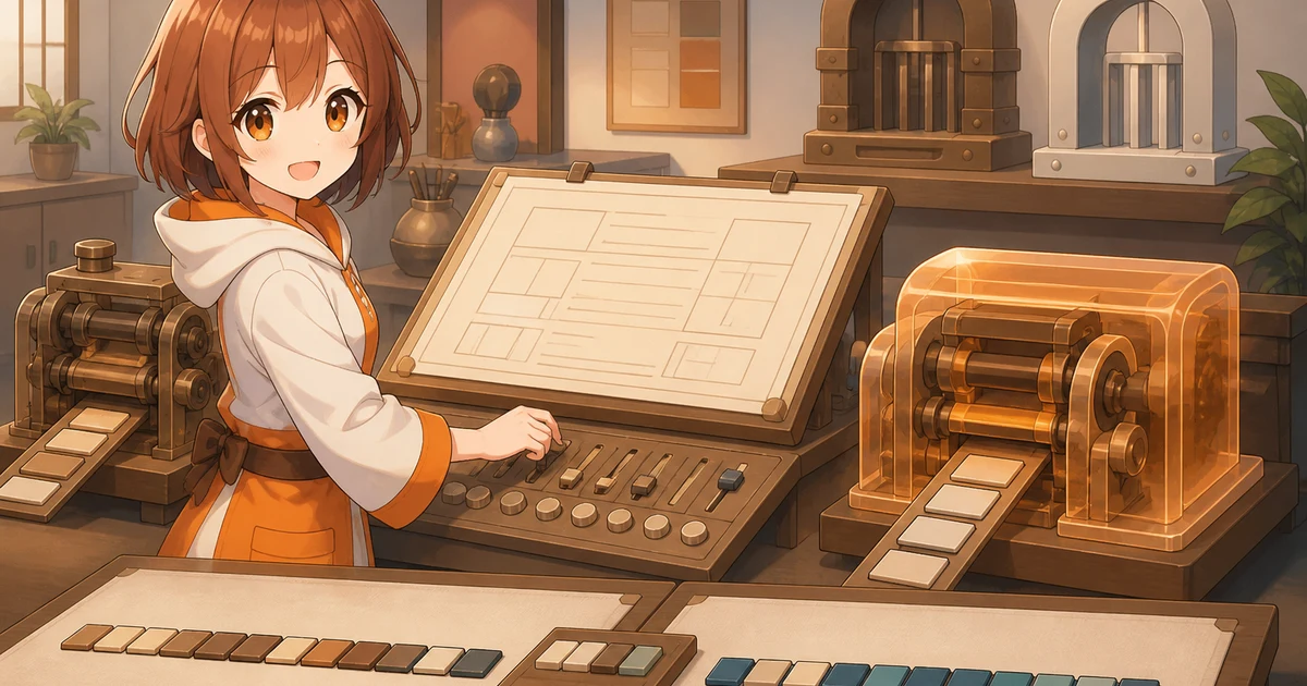 3MIKANのブランドキャラクターが同じ設計図をlegacyとIRのビルド機構へ通し、異なるbytecode列とtarget EVM gateを比較する記事画像