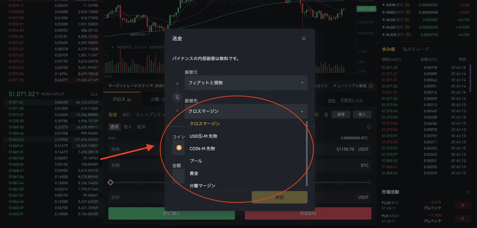 【仮想通貨】BINANCE(バイナンス)のクロスマージンとは？分離マージンとの違いは？わかりやすく解説します。(レバレッジ取引/マージントレード/証拠金取引/用語解説)の説明画像