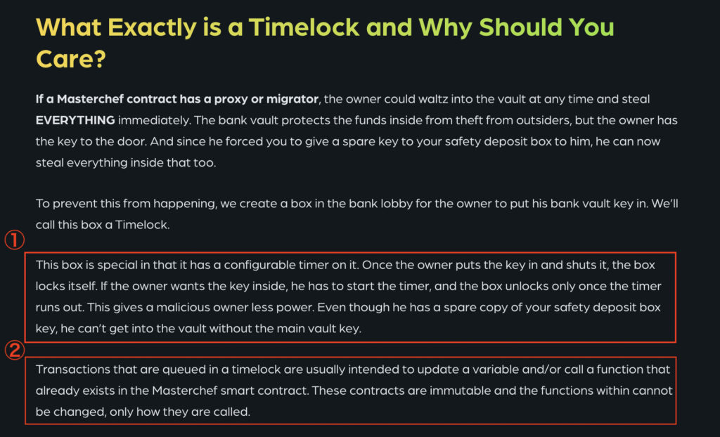 スクリーンショット 2021 07 09 15.09.23 1024x622 - 【DeFi】Timelockが重要ではない3つの理由を徹底解説します スクリーンショット 2021 07 09 15.09.23 1024x622 - 【DeFi】Timelockが重要ではない3つの理由を徹底解説します