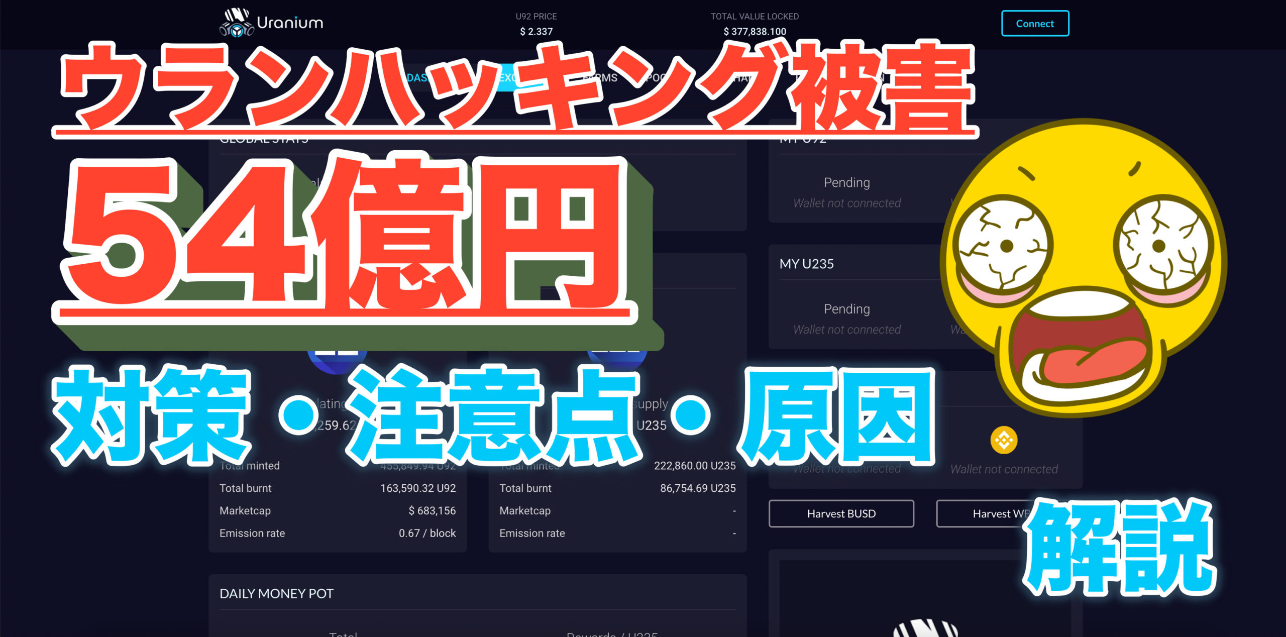 Bsc Uraniumfinance ウラン のハッキング事件の詳細 54億円分の被害の詳細と原因 初心者の為の対策 コントラクトの解説などなど Defi 3mikan 仮想通貨 Defi